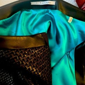 Leatherette Tahari dress